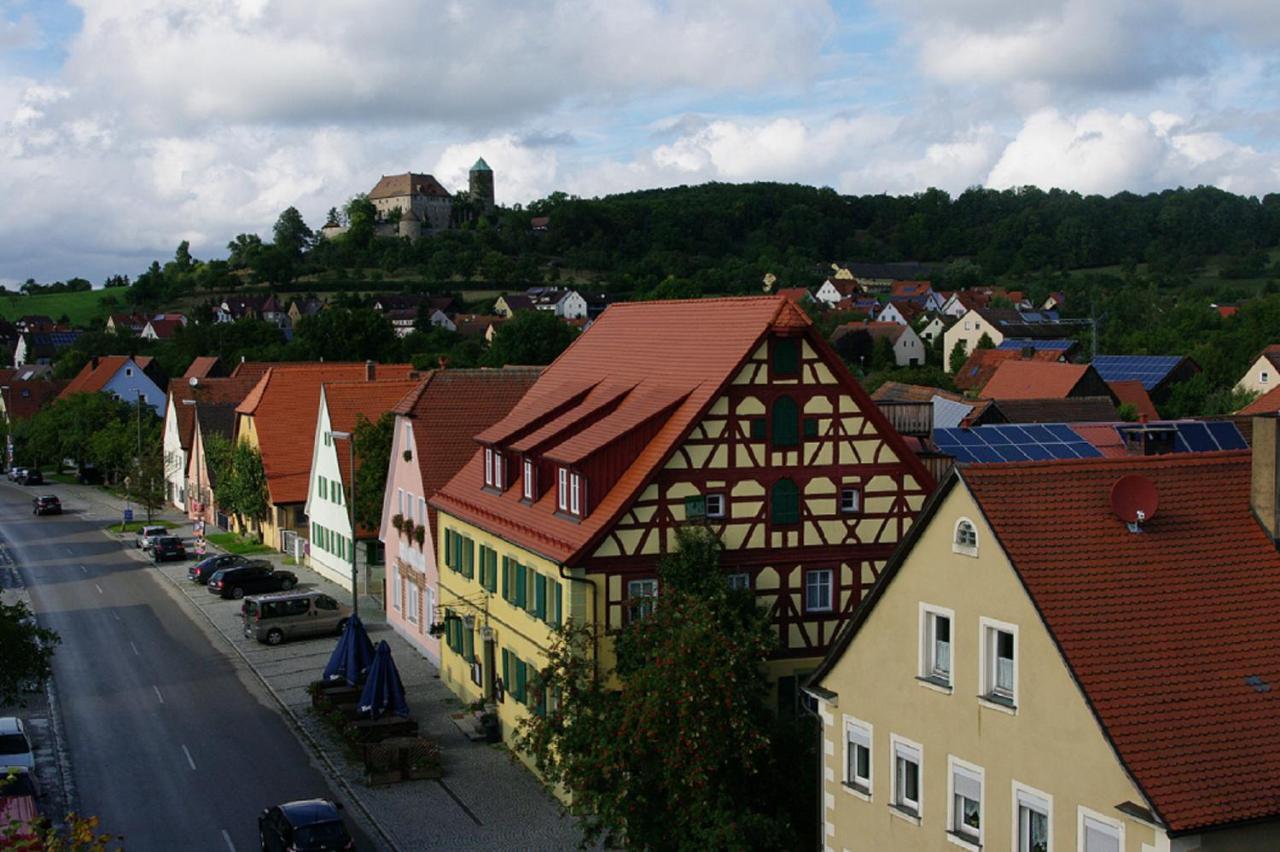 Gasthaus Schwarzer Adler Colmberg Exteriör bild